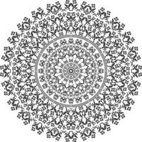 ontspannende mandala kleur bladzijde voor patroon vector abstract patroon achtergrond. sjabloon voor kleuren boek pagina.relaxing mandala