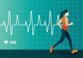 Heart Rate Run Free Vector