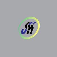 jh tekst logo vector