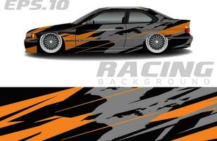 rally racing auto inpakken ontwerp vector voor voertuig vinyl stickers en automotive sticker kleurstelling