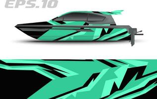 boot kleurstelling vector grafiek. abstract racing achtergrond ontwerp voor auto, motorfiets en andere voertuig sticker inpakken