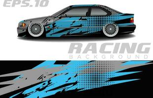 rally racing auto inpakken ontwerp vector voor voertuig vinyl stickers en automotive sticker kleurstelling