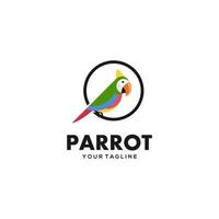 papegaai logo ontwerp vector illustratie