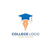 Universiteit college logo vector sjabloon