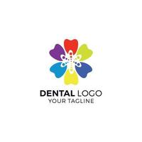tandheelkundig tandarts logo ontwerp vector sjabloon