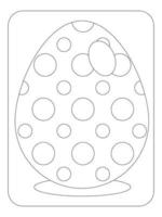 Pasen konijn eieren kleur bladzijde vector