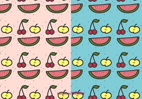 Cartoon Fruit Pattern Vector