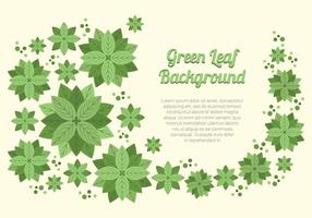 Elegant Green Leaf Background vector