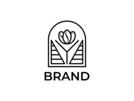 koffie grafisch ontwerp met iconisch emblemen geschikt voor cafe restaurant logos of net zo een ontwerp referentie vector