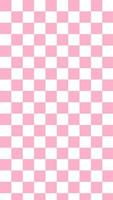 esthetisch schattig verticaal pastel roze en wit schaakbord, gingang, plaid, dammen behang illustratie, perfect voor achtergrond, behang, ansichtkaart, banier, omslag, achtergrond vector