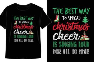 kerst t-shirt ontwerp vector