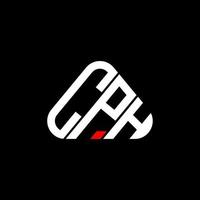 cph brief logo creatief ontwerp met vector grafisch, cph gemakkelijk en modern logo in ronde driehoek vorm geven aan.
