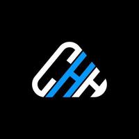 chh brief logo creatief ontwerp met vector grafisch, chh gemakkelijk en modern logo in ronde driehoek vorm geven aan.