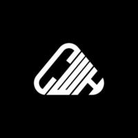 cwh brief logo creatief ontwerp met vector grafisch, cwh gemakkelijk en modern logo in ronde driehoek vorm geven aan.