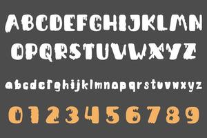 vector hand- getrokken eng typografie