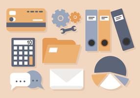 Zakelijk Office Elements Vector