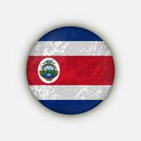 land costa rica. vlag van costa rica. vectorillustratie. vector