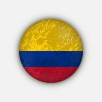 land Colombia. vlag van colombia. vectorillustratie. vector