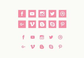 Vector Set Social Media Icons
