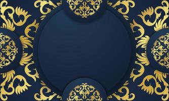 Islamitisch achtergrond met wijnoogst goud patroon. - vector. vector