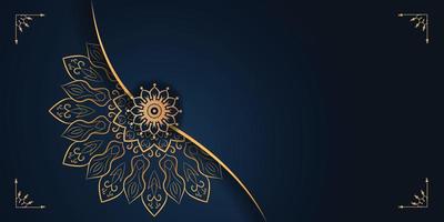 creatief Indisch luxe mandala ontwerp gouden arabesk patroon mandala, patroon, bloem, bruiloft, vintage, bloemen, label, ontwerp, schoonheid, Indisch textuur, goud, uitnodiging, abstract, kaart, vector