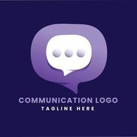 communicatie logo sjabloon ontwerp vector