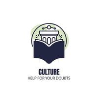 cultuur logo ontwerp sjabloon vector