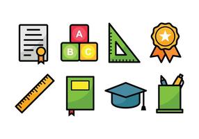 Onderwijs Icon Set vector