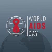 wereld AIDS dag banier ontwerp vector illustratie