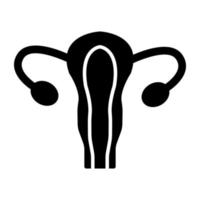 een icoon ontwerp van vrouw voortplantings- orgaan vector