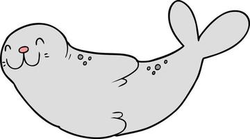 cartoon gelukkige zeehond vector