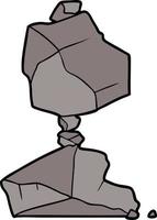 tekenfilm stack van rotsen vector
