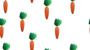 wortel naadloos patroon. oranje groente. hand- getrokken tekening vector schetsen. gezond voedsel achtergrond. vegetarisch Product. veganistisch