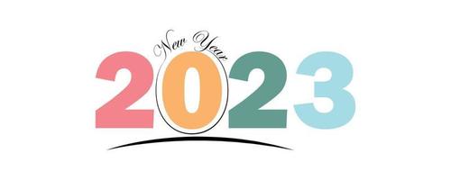 gelukkig nieuw jaar 2023 viering achtergrond vector