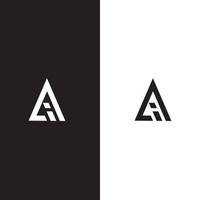 ontwerp eerste brief ai logo vector