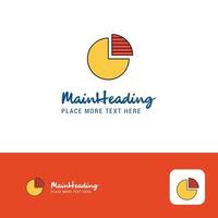 creatief taart tabel logo ontwerp vlak kleur logo plaats voor slogan vector illustratie