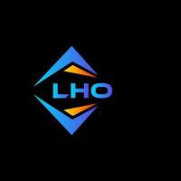 lho abstract technologie logo ontwerp Aan zwart achtergrond. lho creatief initialen brief logo concept. vector