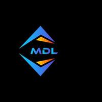 mdl abstract technologie logo ontwerp Aan zwart achtergrond. mdl creatief initialen brief logo concept. vector