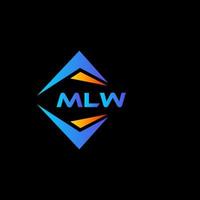 mlw abstract technologie logo ontwerp Aan zwart achtergrond. mlw creatief initialen brief logo concept. vector