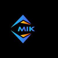 mik abstract technologie logo ontwerp Aan zwart achtergrond. mik creatief initialen brief logo concept. vector