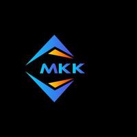mkk abstract technologie logo ontwerp Aan zwart achtergrond. mkk creatief initialen brief logo concept. vector