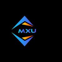 mxu abstract technologie logo ontwerp Aan zwart achtergrond. mxu creatief initialen brief logo concept. vector
