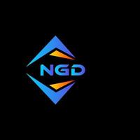 ngd abstract technologie logo ontwerp Aan zwart achtergrond. ngd creatief initialen brief logo concept. vector