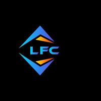 lfc abstract technologie logo ontwerp Aan zwart achtergrond. lfc creatief initialen brief logo concept. vector