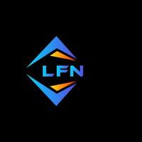 lfn abstract technologie logo ontwerp Aan zwart achtergrond. lfn creatief initialen brief logo concept. vector