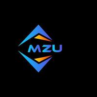 mzu abstract technologie logo ontwerp Aan zwart achtergrond. mzu creatief initialen brief logo concept. vector