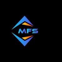 mfs abstract technologie logo ontwerp Aan zwart achtergrond. mfs creatief initialen brief logo concept. vector