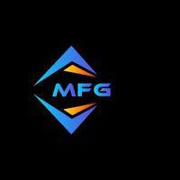 mfg abstract technologie logo ontwerp Aan zwart achtergrond. mfg creatief initialen brief logo concept. vector