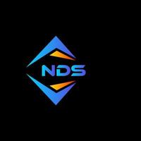 nds abstract technologie logo ontwerp Aan zwart achtergrond. nds creatief initialen brief logo concept. vector