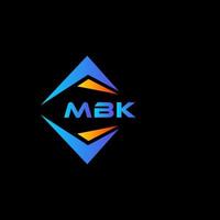 mbk abstract technologie logo ontwerp Aan zwart achtergrond. mbk creatief initialen brief logo concept. vector